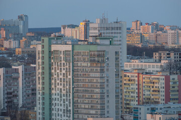 Courtyards of Minsk from above.