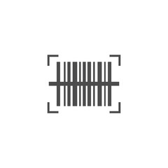 Obraz premium Barcode scanner icon vector, filled flat sign, solid pictogram isolated on white. Symbol, logo illustration. Pixel perfect
