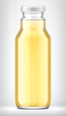 Glass Bottle on background. 