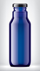 Color Glass Bottle on background. 