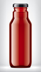 Color Glass Bottle on background. 