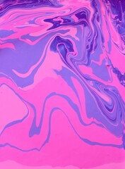 Abstract background of lilac-pink marble. Acrylic texture with marble pattern. Mixing colors creates an interesting structure. It is well suited for laptop background and wallpaper, fabric