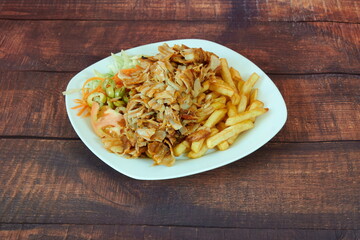 a kebab turquish mediterranean food healthy composed design