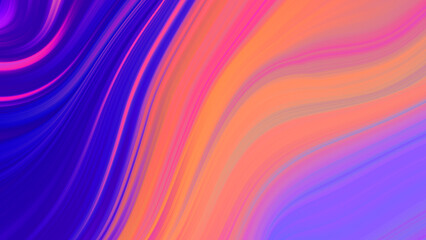 Obraz premium Abstract pink blue gradient wave background. Neon light curved lines and geometric shape with colorful graphic design.