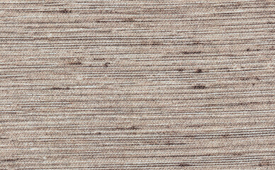 Closeup brown color fabric texture. Strip light brown fabric pattern design or upholstery abstract...