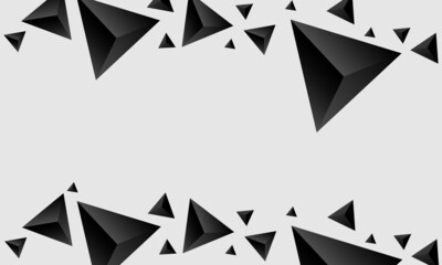 Obraz premium triangle 3d abstract monochrome background