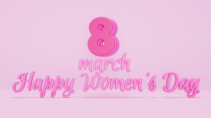 8th march happy women's day background