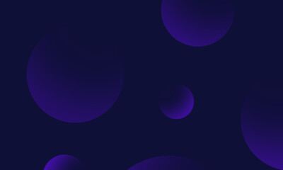 Purple circles gradient on black dark abstract background. Modern graphic design element.