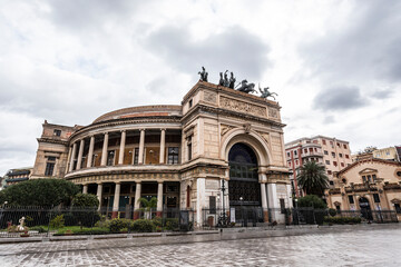 Obraz premium Politeama, Palermo, Italy