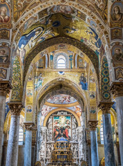 Fototapeta na wymiar Church of Santa Maria dell'Ammiraglio, Palermo, Italy