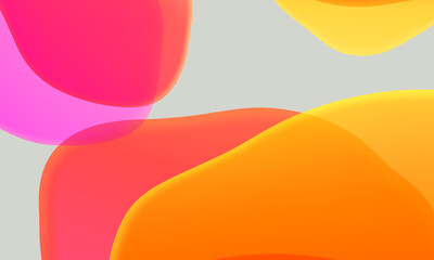 Abstract geometric fluid red orange color gradient on gray background. Trendy design graphics used for wallpaper screen tablet and phone.