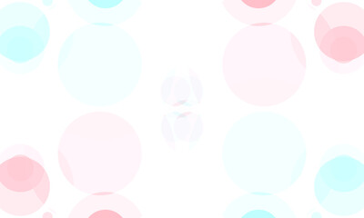 Abstract red blue circles on white background. Modern graphic design element.