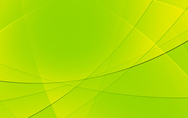 Abstract geometric green and yellow curve line gradient Background.For ecology concept design technology and modern.