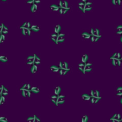 Folks flower seamless pattern. Ethnic floral motif background.