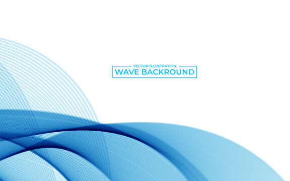 Abstract modern flowing stylish wave in white background. vector illustration 