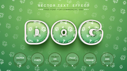 Big Dog - Editable Text Effect, Font Style