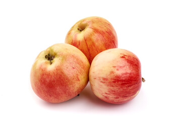 Autumn Glory apples, isolated on white background.