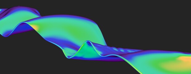 3d Abstract colorful fluid design