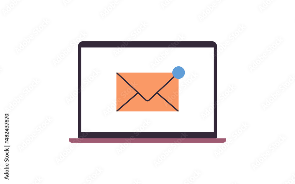 Poster new incoming email notification and email inbox message notification new unread mail business commun