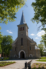 Fototapeta na wymiar St. Jacob Lutheran Church in Tapa, Estonia.