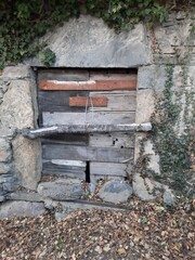 Door in ruin.