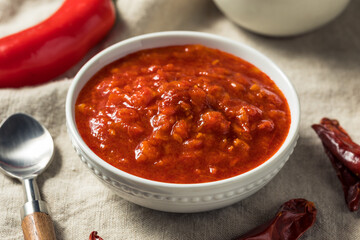 Homemade Organic Red Harissa Paste