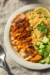 Homemade Harissa Chicken with Couscous