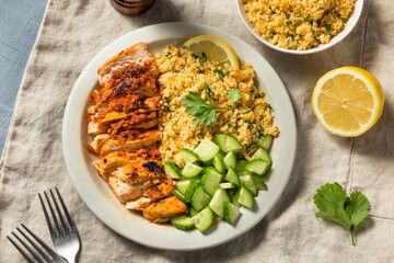Homemade Harissa Chicken with Couscous