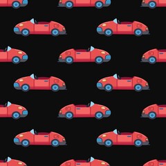 
Cars seamless background. Vector baby illustration for print on baby clothes