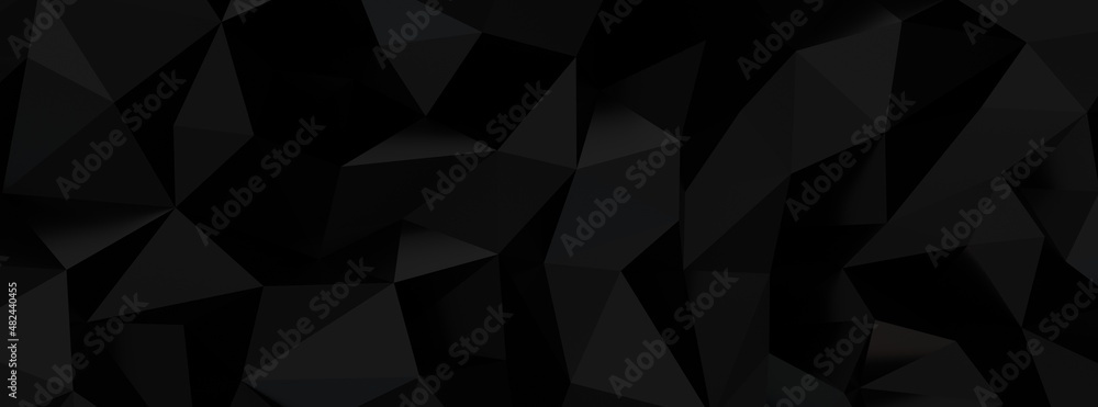 Poster abstract dynamic black background with various shape design. usable for background, wallpaper, banne