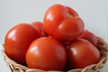 Tomatoes in basket