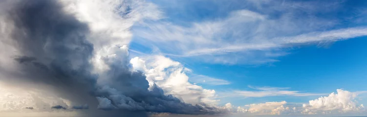 Keuken spatwand met foto Panorama van de lucht met wolken © Alexander Ozerov
