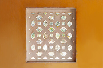 Photograph of traditional vietnam ventilation block pattern