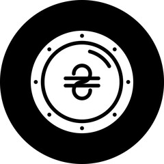 Hryvnia glyph icon