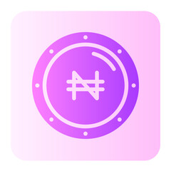 Fototapeta premium naira gradient icon