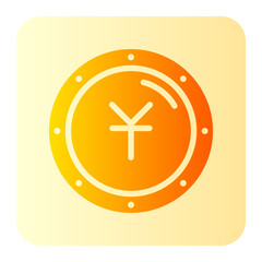 Yuan gradient icon