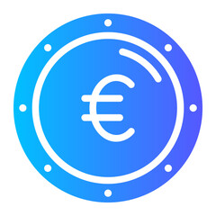 euro gradient icon