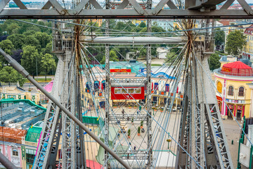 The Wiener Riesenrad in Vienna, Austria.