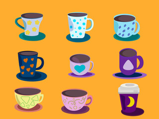 pattern with cups