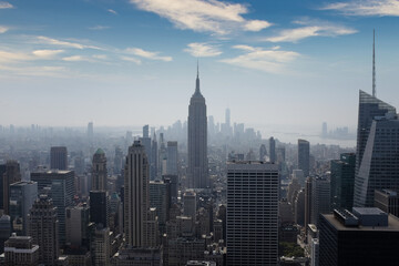 Fototapeta na wymiar New York skyline with Empire Estate 