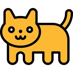 Nyan cat icon, NFT related vector illustration