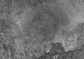 Top view flatlay black and white texture of old rusty scratched old worn texture. Abstract background