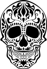 Day of the Dead Style Scull