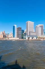 Manhattan from the River in New York, United States.