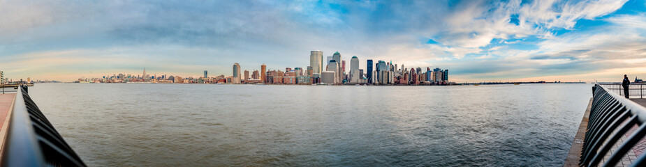 Fototapeta na wymiar Manhattan Skyline as seen from Jersey City, New York, United States of America.