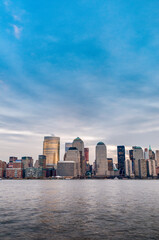 Fototapeta premium Manhattan Skyline as seen from Jersey City, New York, United States of America.