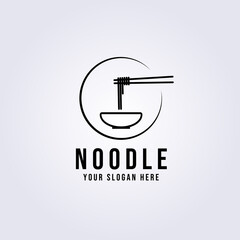 Noodle logo vector illustration design