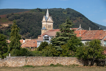 Fototapeta na wymiar Santa Cecilia, The church of Espinosa de los Monteros