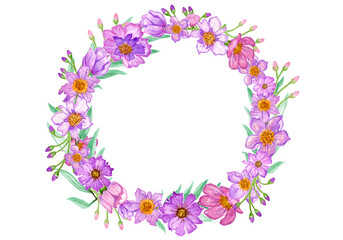 watercolor bouquets of flowers roses peonies poppies orchid.for a holiday, greeting cards,flowers in boho style,for design works.