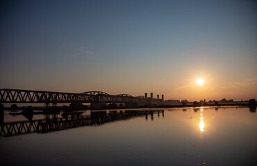 Wschód słońca w Tczewie